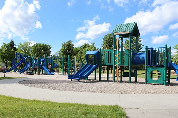 A Grand Forks Park District park in summer